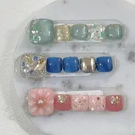 【新規】 オフあり 定額プレミアムデザイン Foot Gel 平日¥8500/土日祝¥9000 ※オフ別付替時¥1650