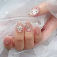 💎トレンドワンホンネイルB、ストーン付け放題💎【ワンホンAよりベースデザインが沢山有ります。レースやフレンチなど】