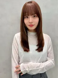韓国ヘアカット🇰🇷+縮毛矯正180分　#レイヤーカット#韓国ヘア