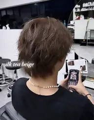 メンズカット✂︎+ブリーチカラー🥣〝15時〜17時から施術スタート限定〟【ミニモ限定37%OFF🐺】