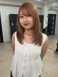レイヤーカット➕髪質改善艶カラー➕シルクトリートメント❗️シャンプーブロー込み
