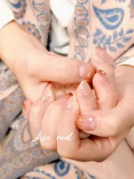 (オフ込み)✨グラデーション✖️マグネット/ラメ✨ 持ち込みデザイン(パーツ付け放題)