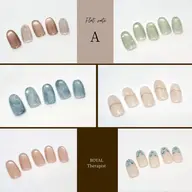 定額シンプルデザイン【A】➕丁寧ケア込み《ジェルオフ無料》【リピート様】→￥7700