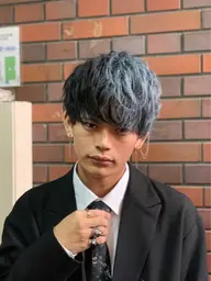 メンズカット+ダブルブリーチカラー