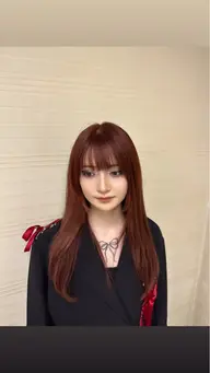 【赤み消し•透明感アップ🫥⤴️】📎カット+ダブルカラー(ブリーチなし)+トリートメント