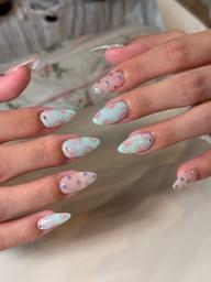 【オフ有】 10本チップ長さだしフルアート