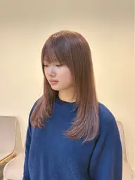 ケアブリーチ2回+透明感カラー+3stepトリートメント✨️
