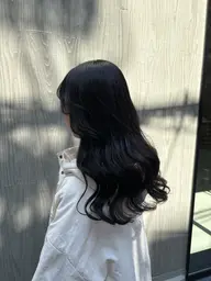🧸シール人毛高級レミー毛暗めエクステ80本までつけ放題+暗めトーンカラー+エクステカット🩰