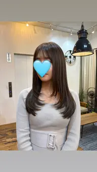 ふんわりロングレイヤーカット＋Aujuaシャンプー🐇ྀི 3cm以上カット(前髪あり、鎖骨より長さがある方限定)🫧