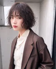 🐩おしゃれ女子人気No.1🐩【韓国風カット&コスメパーマ】✨朝ラクで盛れるトレンドヘア✨(ブリーチパーマも可能!!)