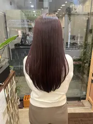 肌なじみのいい♥️ボルドーカラー♥️暖色カラー➕4stepトリートメント付き