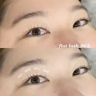 ꒰꒰ 新規¥5,500/再来¥6,500 ꒱꒱ オフ・リペア可能◎ flat lash 100本🫧 コーティング付