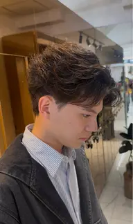 似合わせメンズカット+ニュアンスパーマorフェザーパーマ