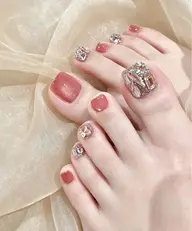 🎀foot 90つけ放題(シンプル持ち込みデザイン)(ア—ト4本)(10日以内直し無料)