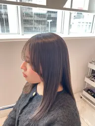 カット+髪質改善チューニング(ストレートパーマ)ボリューム、収まりが気になる方におすすめ!メンズも可