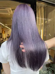 似合わせカット＋ダブルカラー（ブリーチあり）
