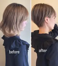 ✃癖毛対応カット✃+カラー💇+ベーシックトリートメント