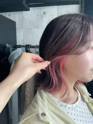 カット✂️+インナーカラーorイヤリングカラー（ブリーチあり）+1stepトリートメント✨