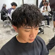 《メンズ限定》《ご新規様限定》🍇メンズカット+縦落ちツイストスパイラルパーマ(シャンプートリートメント付)