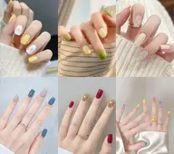 3色ジャンプワンカラーネイル￥3500💞2本シール/ストーン付け無料