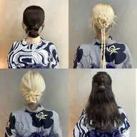 【浴衣着付け&ヘアセット】ふわふわ〜タイトアレンジまで🙆🏼♀️♡