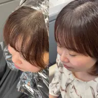 前髪縮毛矯正＋前髪カット✨