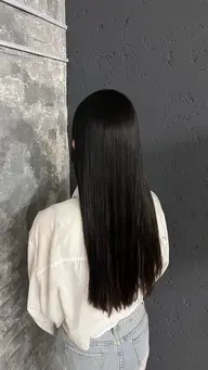 🩵カット+縮毛矯正🧏🏼♀️⟡.·🩵