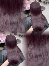 【💜ラベンダー強く入れたい方💜】ブリーチありWカラー+コテ巻き仕上げ🦄 ☘️ 6600円✨️