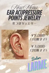 耳つぼジュエリー10粒まで2000円♪