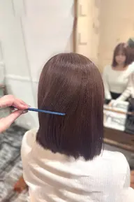ラベンダーカラーしたい方必見🪻ブリーチありダブルカラー！髪質改善トリートメント付き🌈