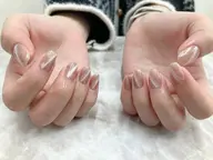 ワンカラー(マグネット含む)・ラメグラ✨  《派手なデザイン出来ない方は透明なクリアネイルもオススメ💅🏻》