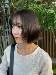女性限定 顔まわりカット+カラー ¥4400