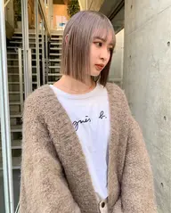 【ミニモ平日限定】ケアブリーチダブルカラー(シャンプーブロー込み)