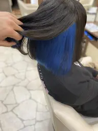 【新規】平日午後限定・インナーカラー(ポイントカラー)ブリーチonカラー⭐️シャンプーブロー込
