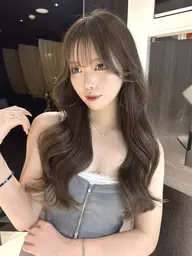 🤍韓国ガーリー・ワンホン風コテ巻きスタイリング🫧