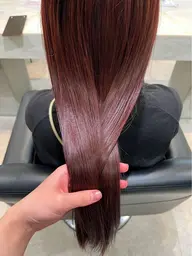 😈 ブリーチ無し暖色ダブルカラー 😈 ➕ 高保湿トリートメント🫧 ➕ ヘアセット 🌟