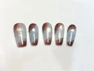 【秋向け人気up】 涼しいnuanceシルクネイル⭐︎