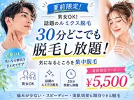 【夏季限定！】30分どこでも脱毛し放題！