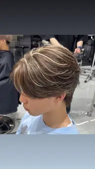 【先着3名限定】カット＋ホワイトメッシュ