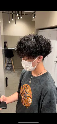 《メンズ限定》カット+波巻きパーマ+トリートメント