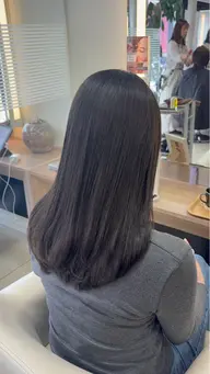 ワンカラー＋Aujua4stepトリートメント✨️ 潤いとツヤをプラスし、まとまりのある仕上がりに🤲🏻🎀