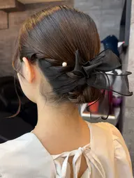 🎀ヘアセット🎀シニヨン☁️編みおろし☁️ハーフアップ☁️結婚式ヘア