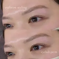 アイブロウスタイリング(眉wax)➕まつげパーマ💜セットメニュー💜