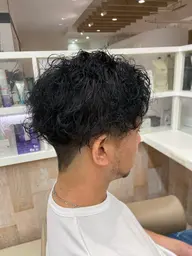 平日限定『men's perm💜』