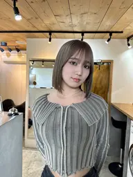 こっくりやわらかいブリーチWカラー+トリートメント〻〻※ケアブリーチ付