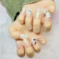 【イベント/ブライダル】長さ出し10本持ち込みデザイン(パーツつけ放題)