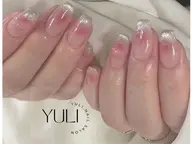 💜【自爪】チーク×マグネットフレンチ ¥4500