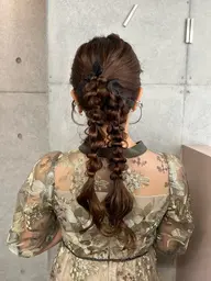 【アップスタイルヘアセット】¥5,500 お呼ばれ・ライブなど特別な日に⟡.·*.