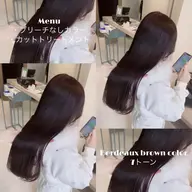 艶透明感カラー+ 3step treatment ⭐️【平日minimo限定クーポン】