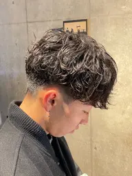 メンズカット+ツイストスパイラルパーマor波巻きパーマ¥12000